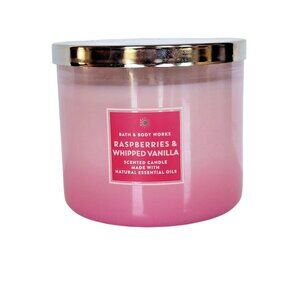 Bath and Body Works - Raspberries & Whipped Vanilla 3-Wick Candle (14.5 oz)